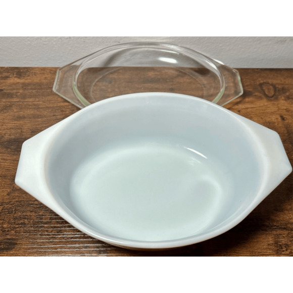 Vintage Pyrex Early American Oval Casserole Bowl Dish Gold Brown 043 1 1/2 Quart - Picture 10 of 11